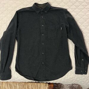 Woolrich Men's Sportsman Chamois Shirt CHARCOAL GREY